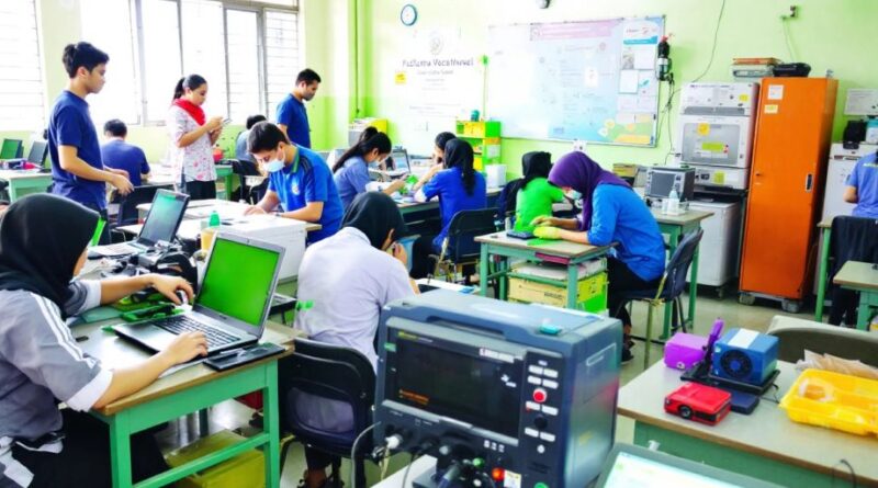 Siswa aktif di kelas Sekolah Menengah Kejuruan Padutama.